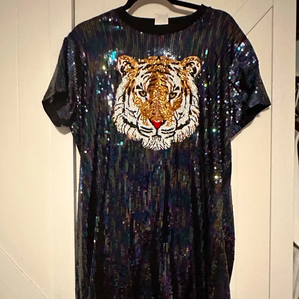 Queen of Sparkles Tiger Dress